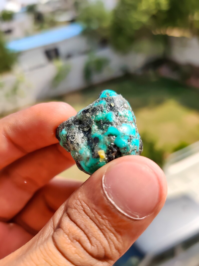 Wire Wrapping Yoga Meditation 104 Cts Natural Arizona Turquoise Rough Specimen Adorable Turquoise For Reiki Healing Jewelry Making