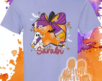 YOUTH Custom name Halloween Shirt! :)