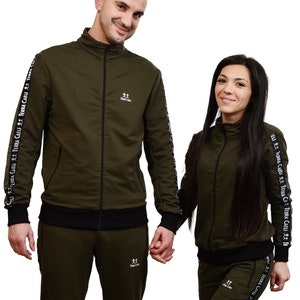 matching tracksuit couple