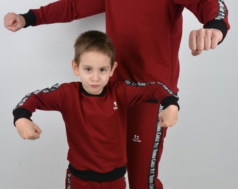dad and son matching tracksuits