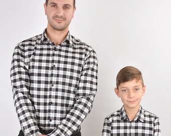 daddy and son matching dress shirts