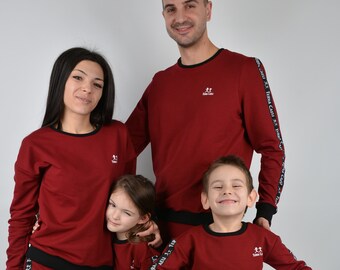mother and daughter matching tracksuits