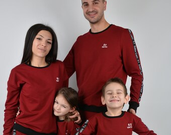 matching dad and son tracksuits