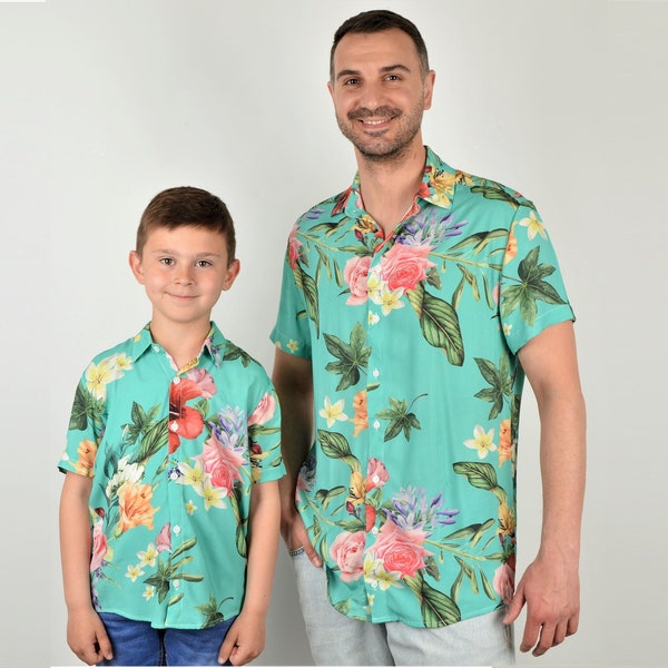 Father Son Matching Hawaiian Shirts - Etsy