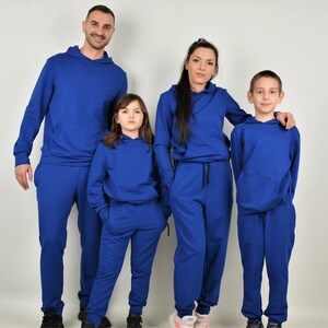 Royal blue joggers top