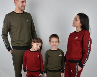Matching tracksuit family hot sale
