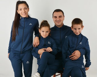 matching family adidas tracksuits