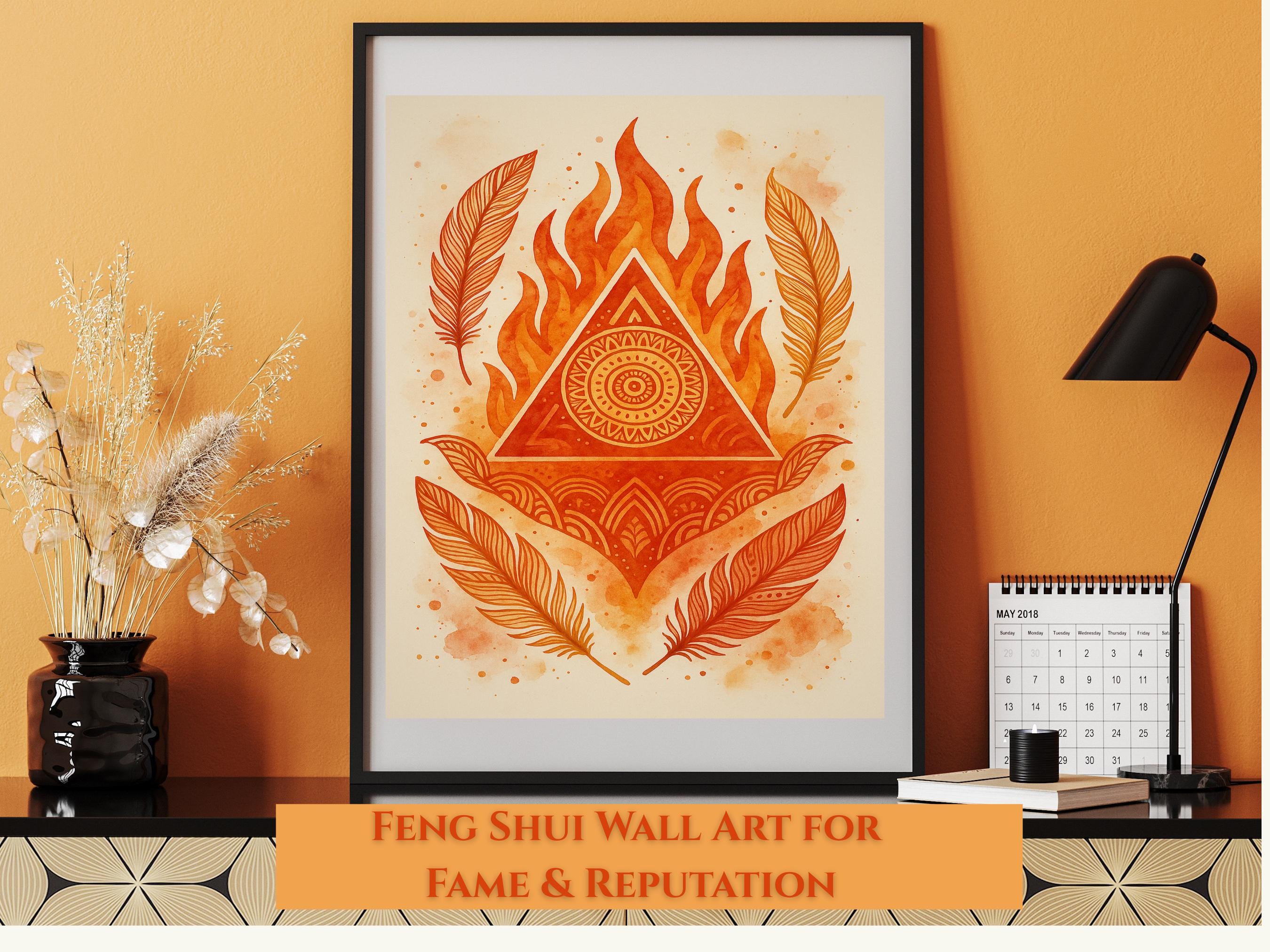 feng shui 風水　The fame Fame and Reputation Art Feng Shui - Etsy