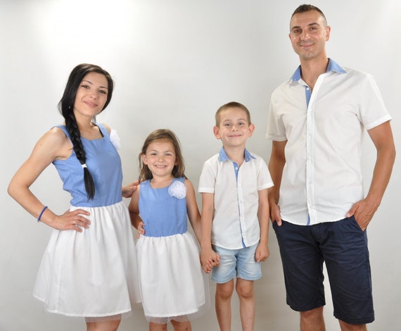 Family Matching Outfit Elegant Dress Shirt For Mother Daughter Etsy