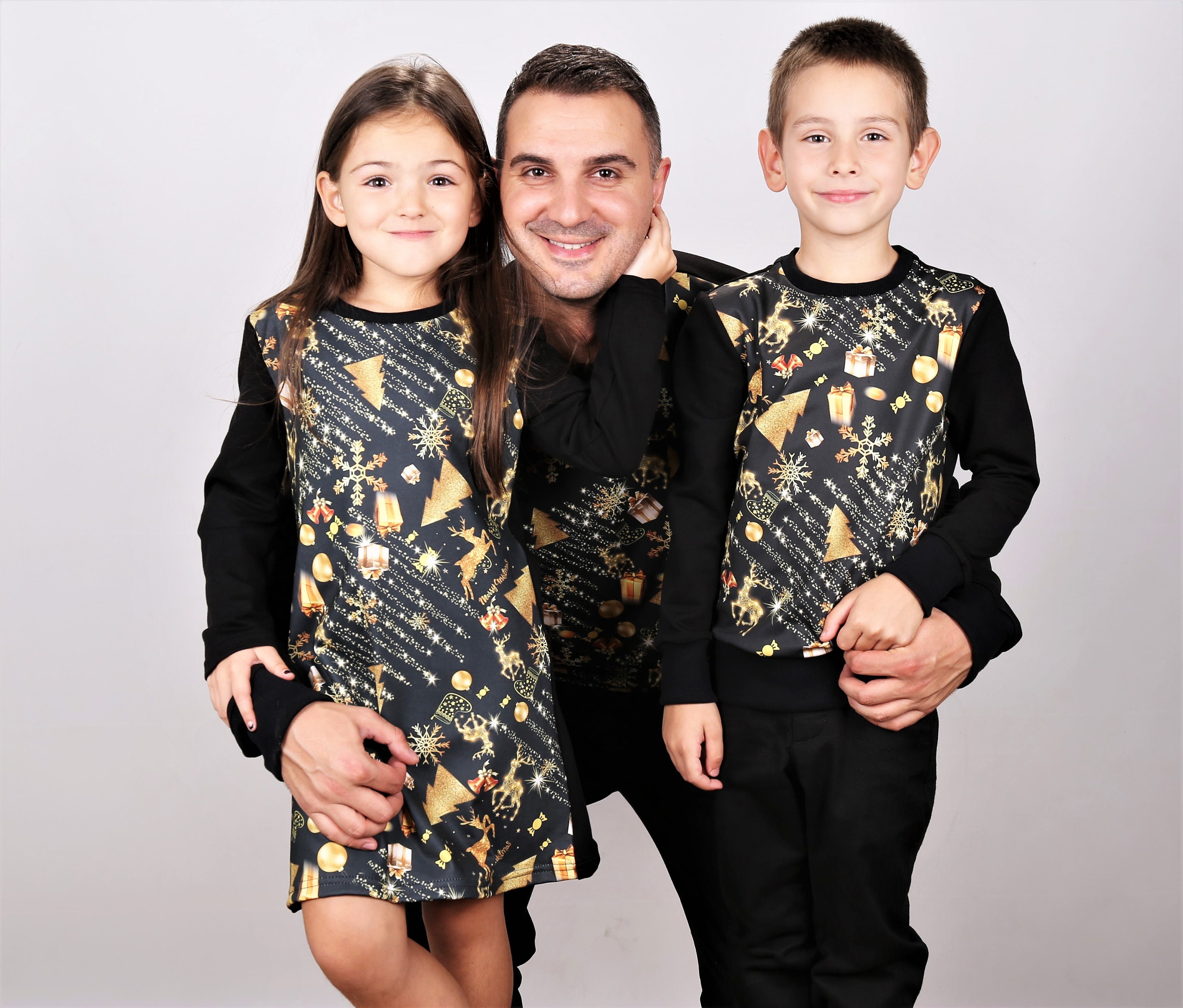 father son matching christmas sweaters