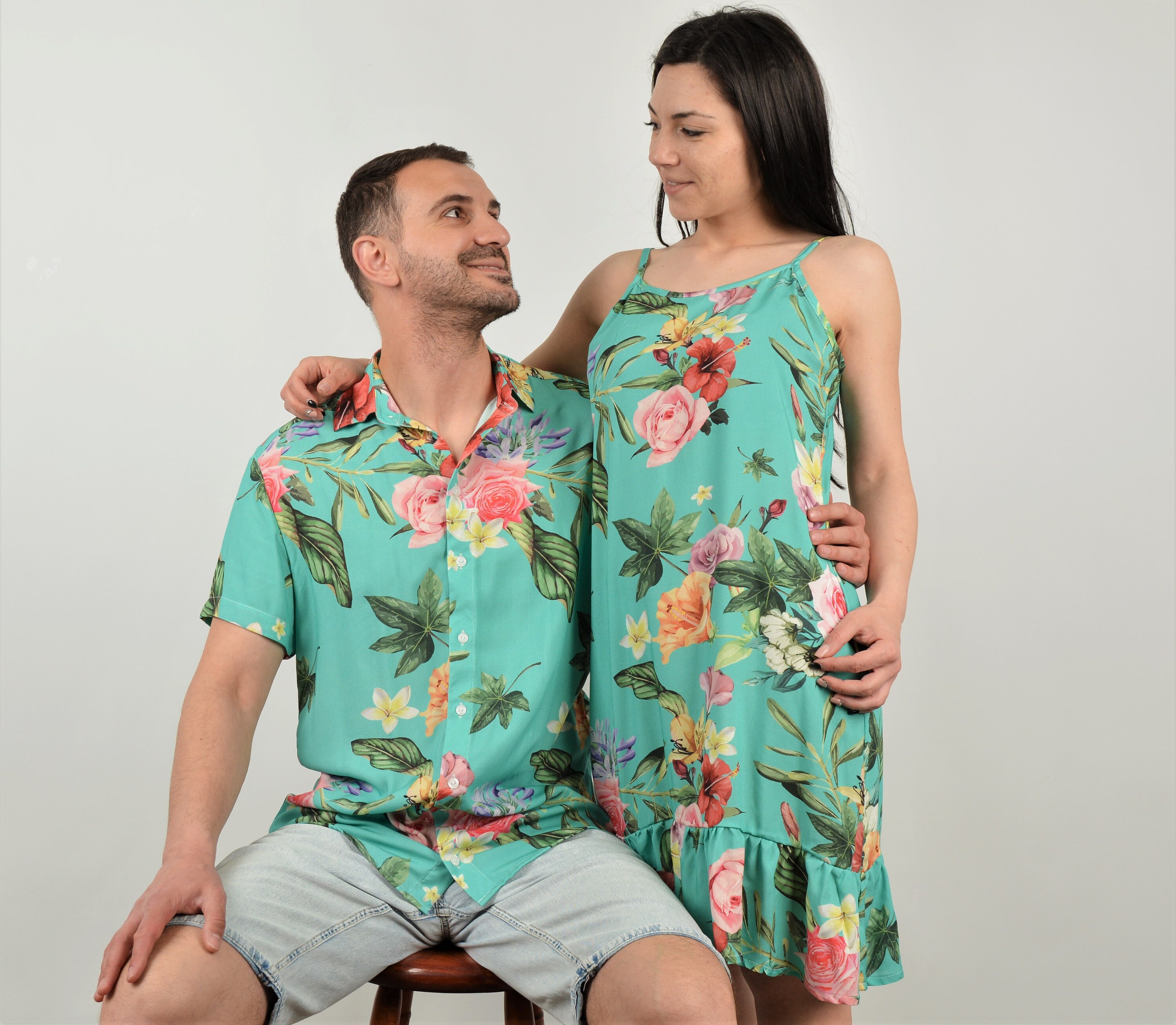 Family Matching Hawaiian Outfit Matching Hawaiian Shirts Etsy