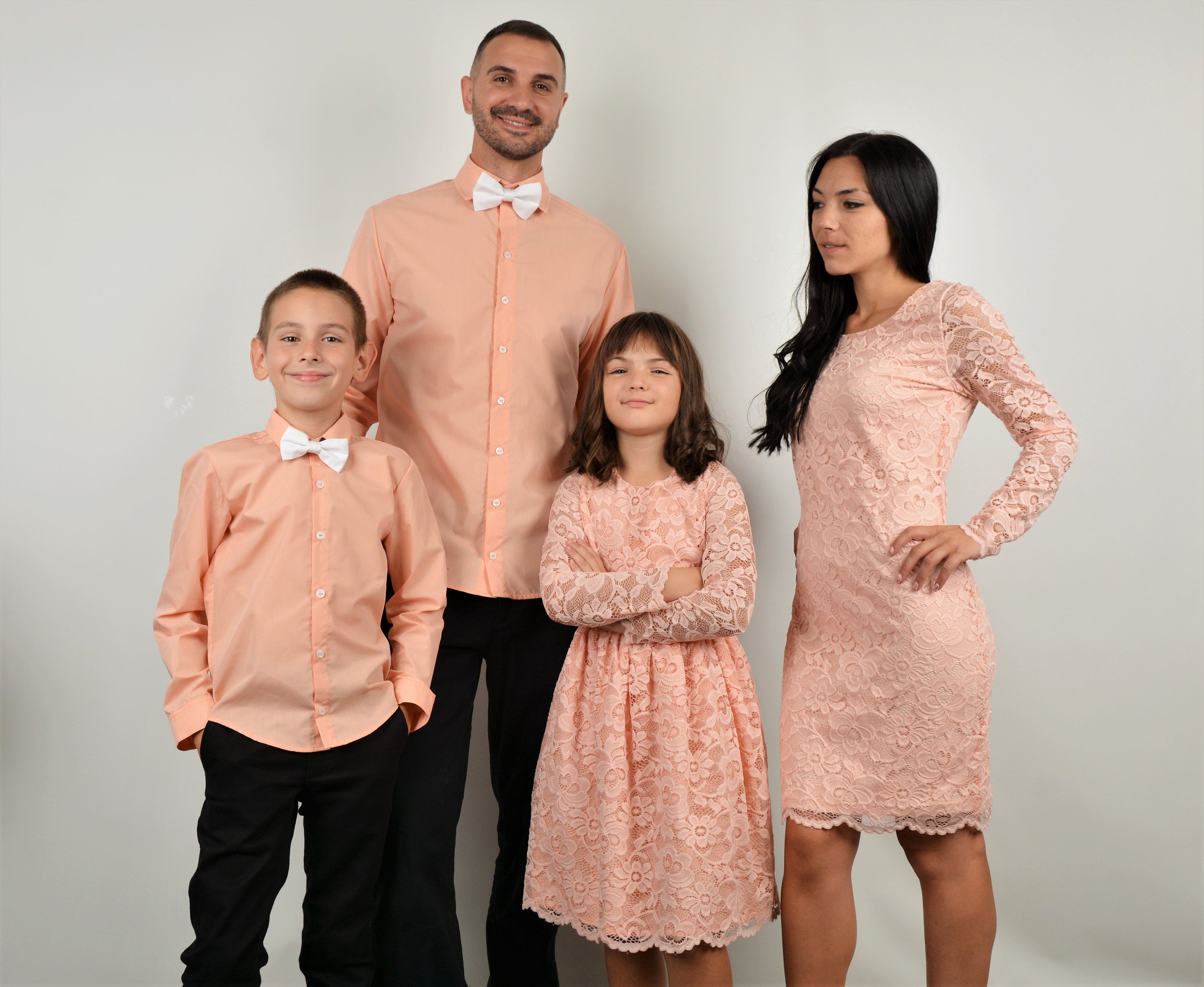 Matching family top winter outfits