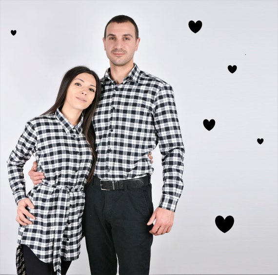 Camisas a cuadros de pareja a juego trajes a juego de pareja - Etsy México Camisas a cuadros de pareja a juego trajes a juego de pareja - Etsy México