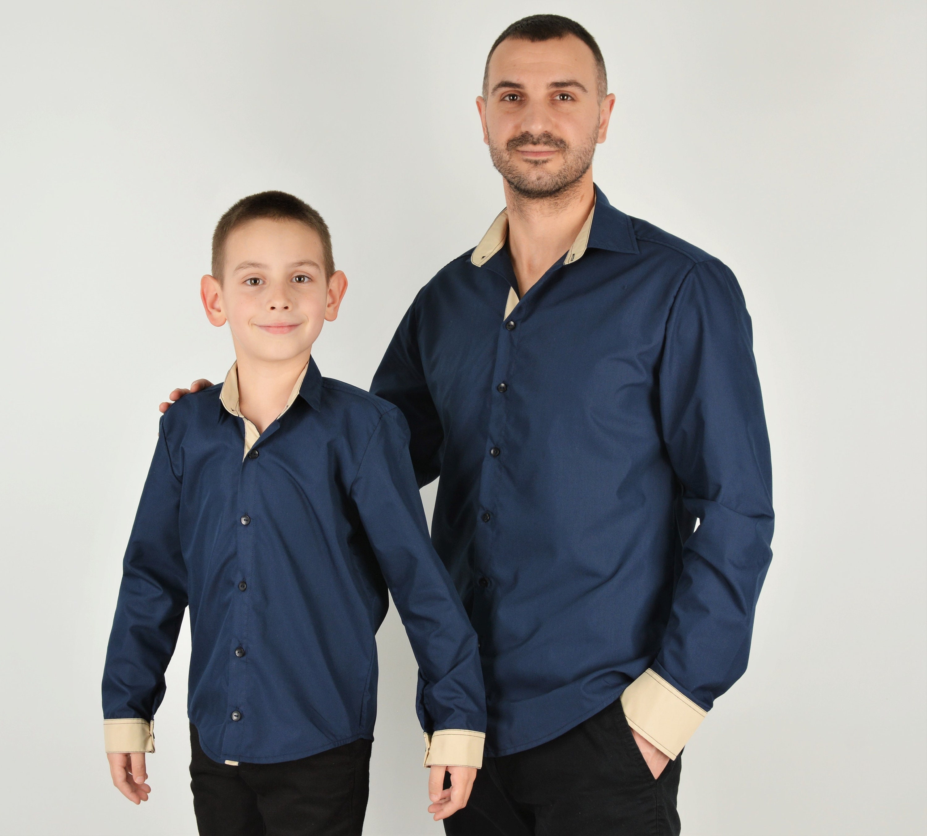 matching father son button up shirts