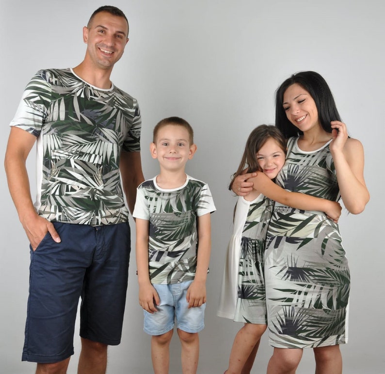 matching family tropical outfits