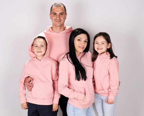 familiares a juego sudadera con capucha de color Etsy España