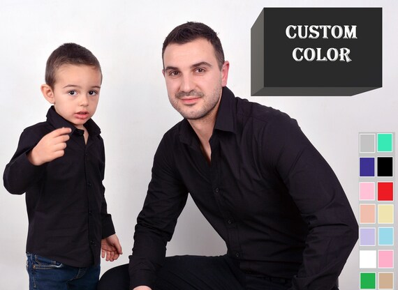Dad and shop son dress online