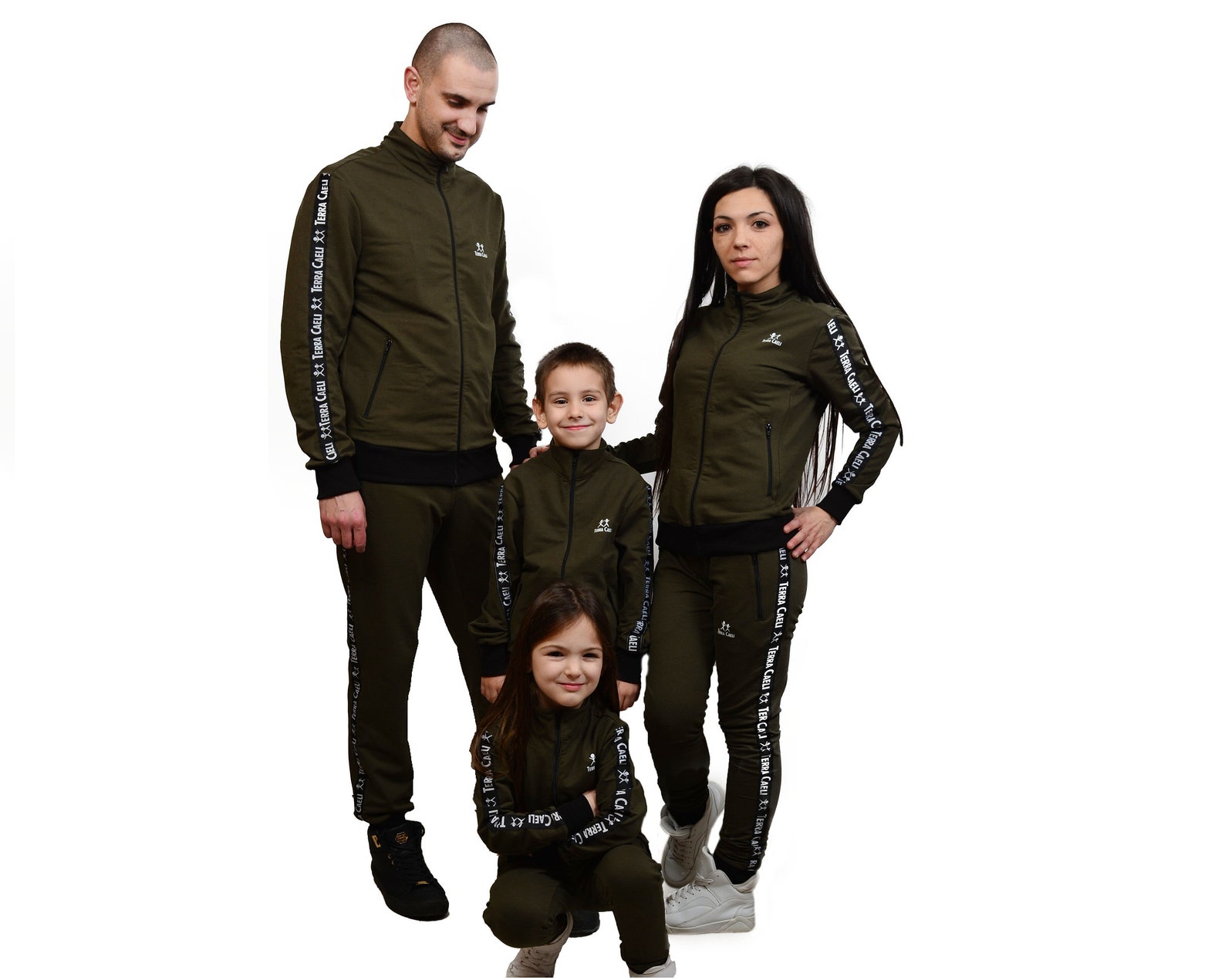 Family Matching Sweatsuits Khaki Color Family Matching Etsy