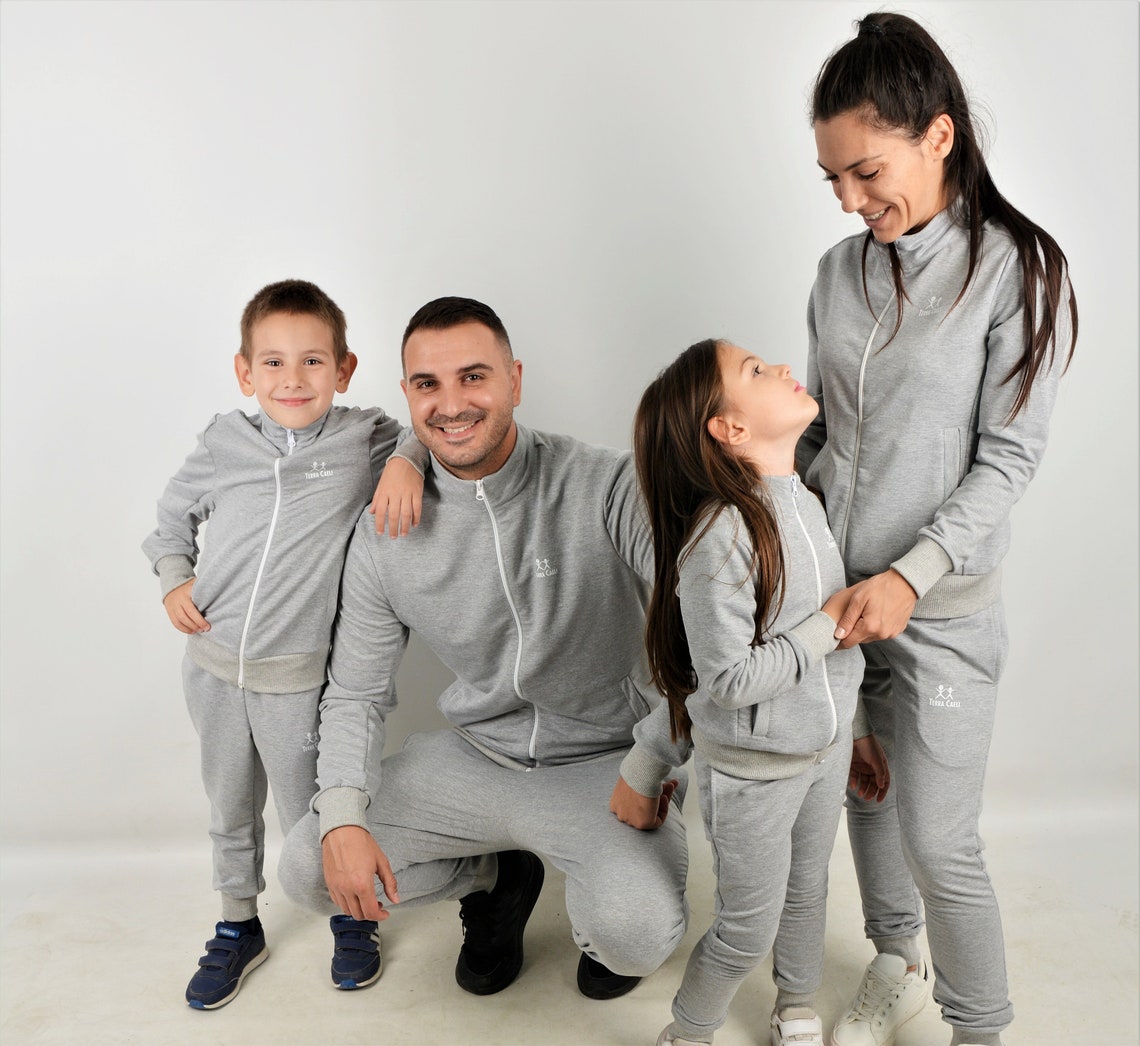 Matching Family Sweatsuits Father Son Mother Daughter Etsy
