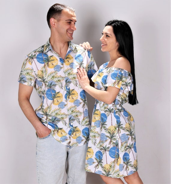 Camisas juego trajes de pareja vestido - Etsy México