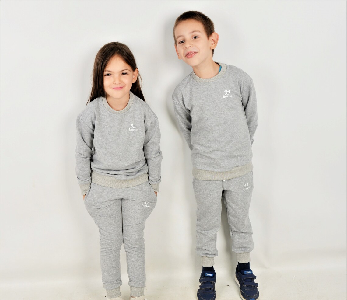 Matching Family Tracksuits Gray Spring Outfit Matching Etsy