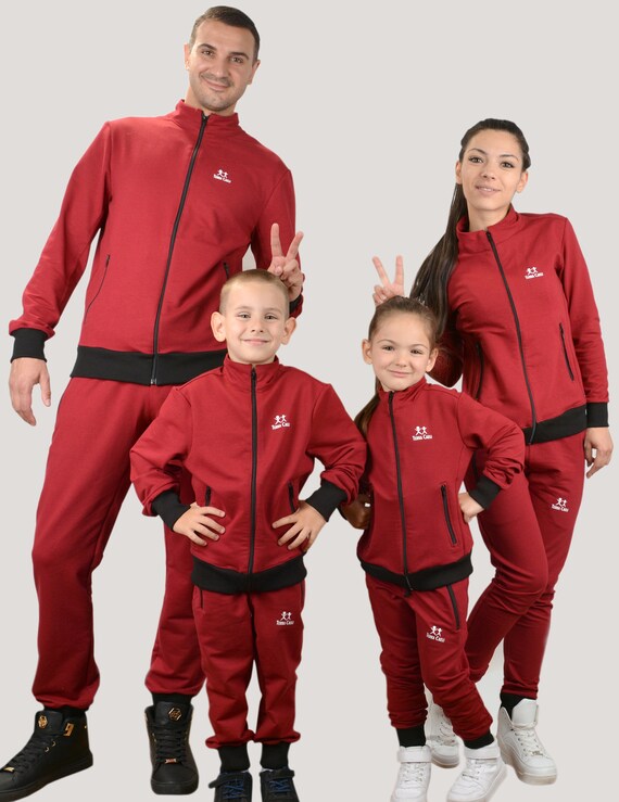 mom and son matching sweat suits