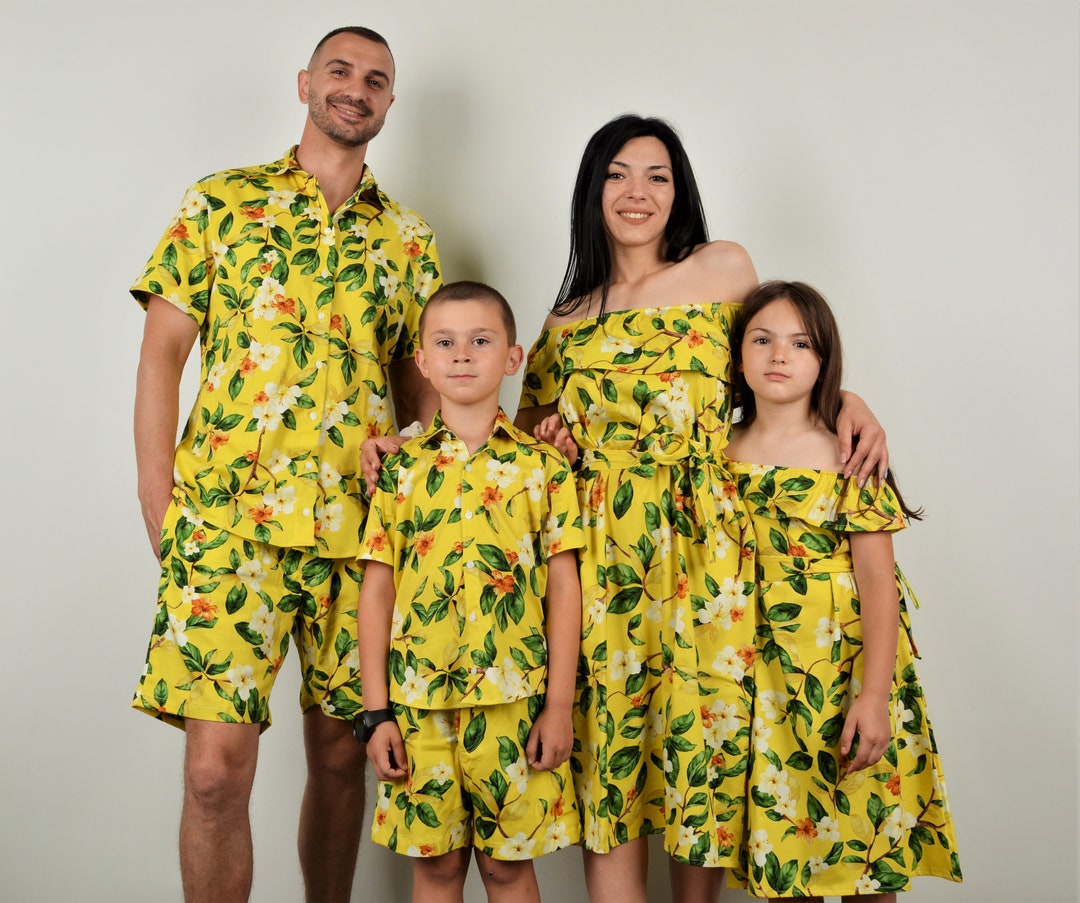 Matching Family Hawaiian Outfit Family Vacation 2023 Outfit Etsy