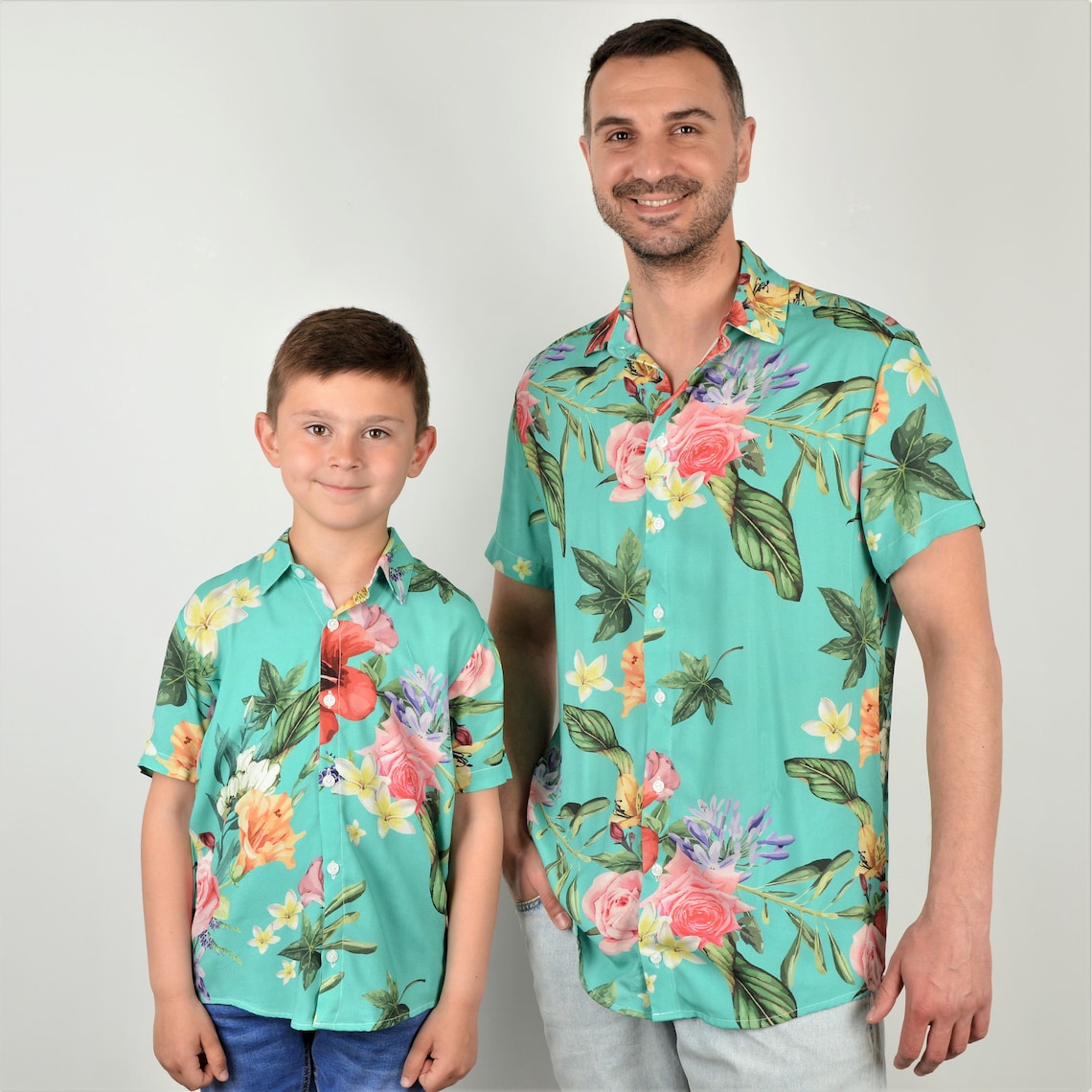 Family Matching Hawaiian Outfit Matching Hawaiian Shirts Etsy