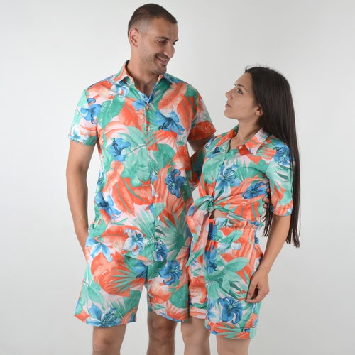 Couple Matching Hawaiian Shirts Couple 