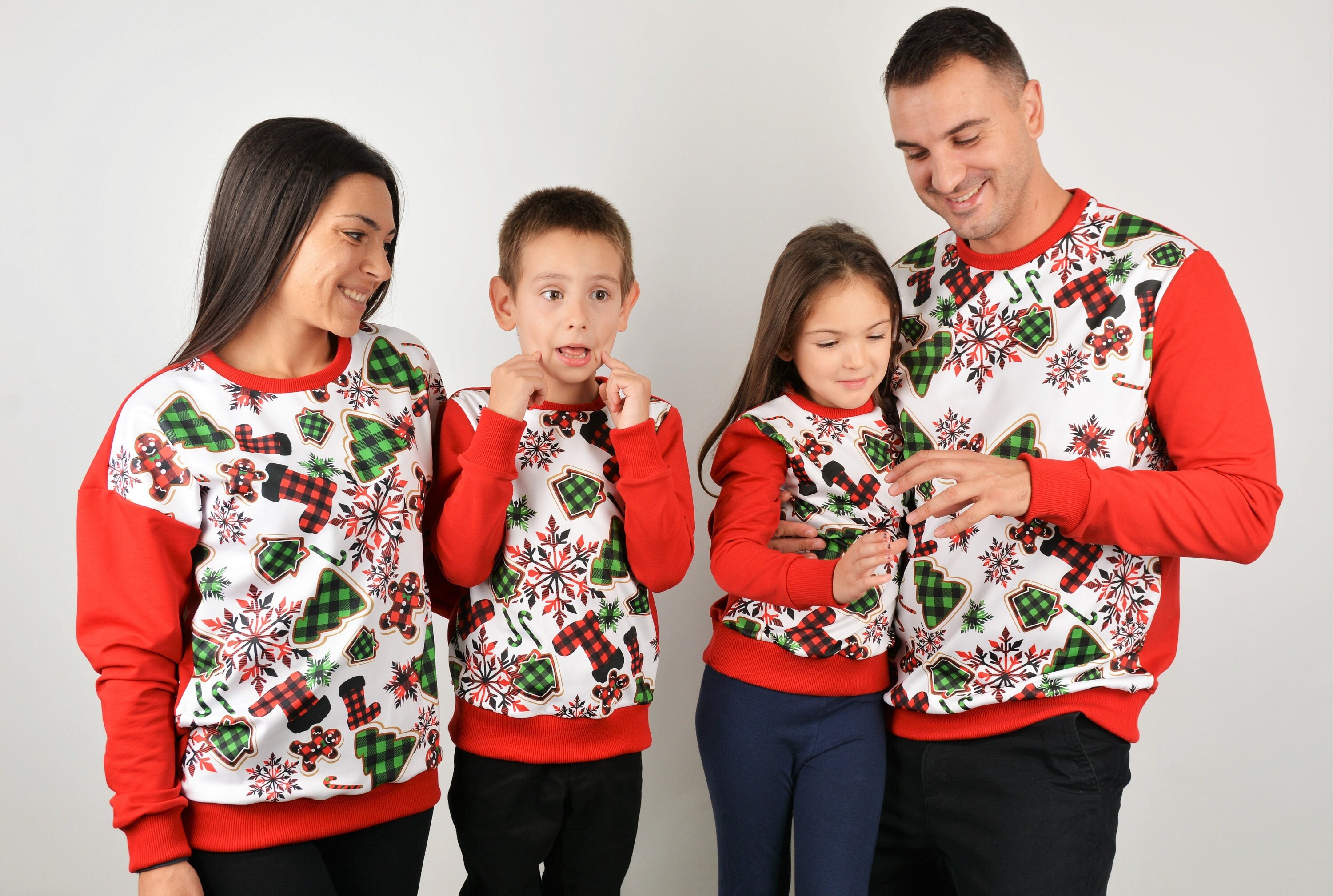 Family matching ugly outlet christmas sweaters