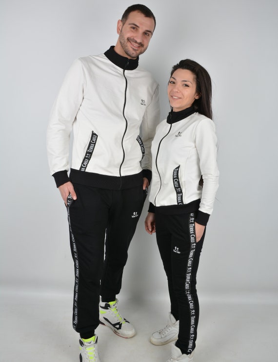 matching men and women tracksuits