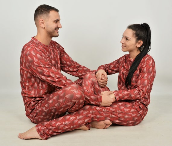 Pijama de Navidad para Parejas Trajes de Pareja a juego - Etsy España