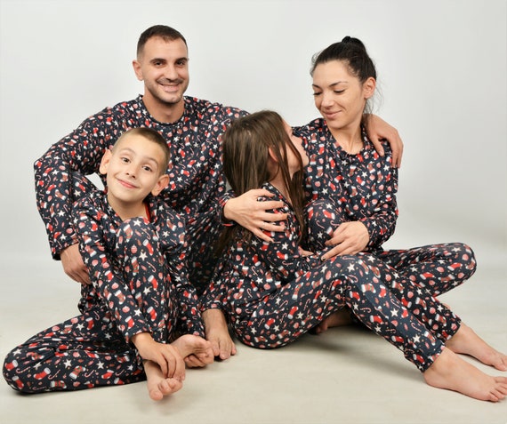 Pijama de Navidad a juego para parejas Pijamas navideños para - Etsy