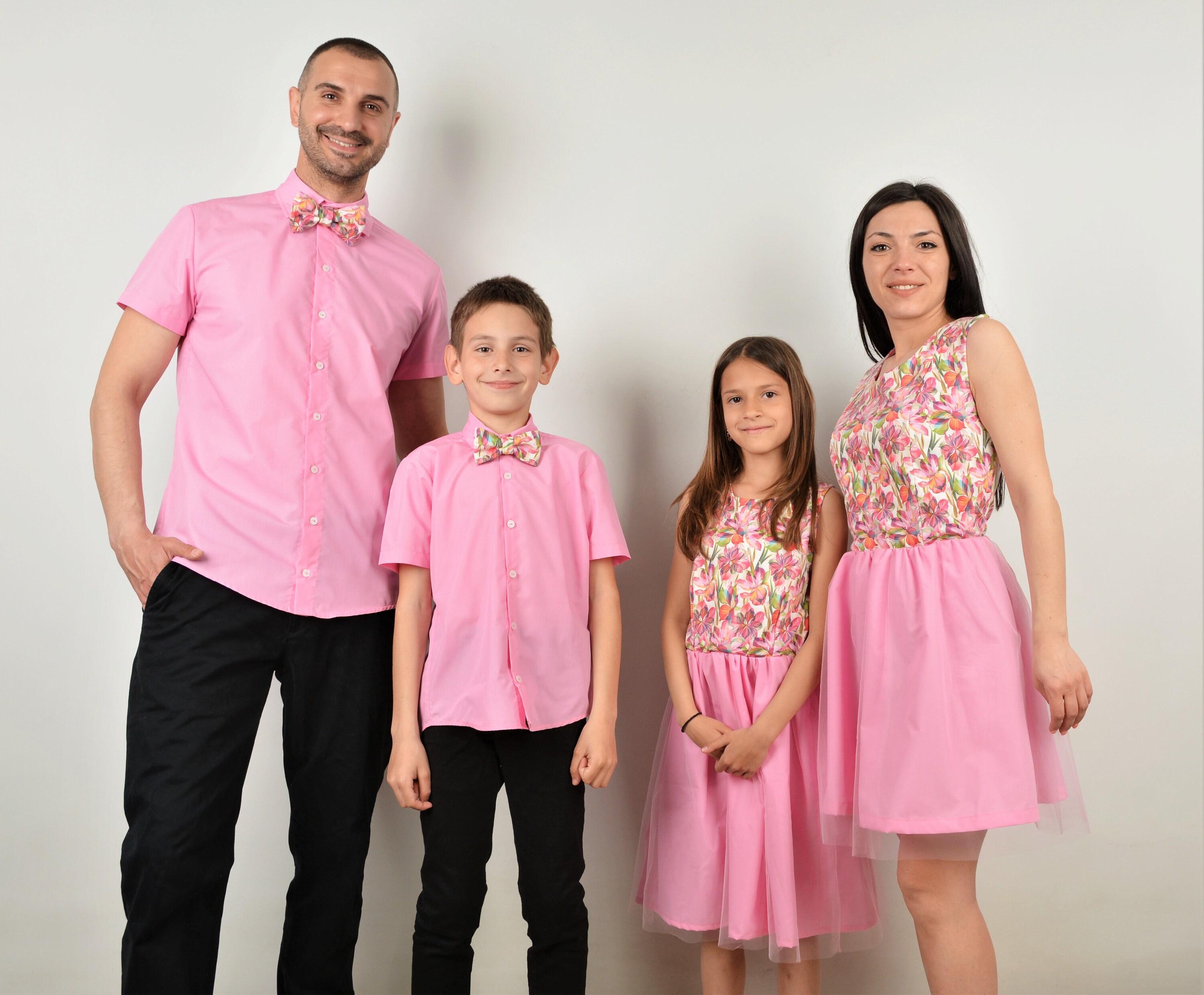 Family Matching Outfit, Special Occasion Pink Outfit, Coordinating Outfits,  Outfits for Family Photoshot, Matching Outfits for Picture - Etsy