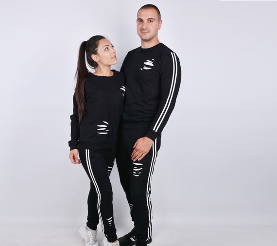 Couple Casual Outfit Matching Couple Tracksuits Couple Black - Etsy Israel Couple Casual Outfit Matching Couple Tracksuits Couple Black - Etsy Israel