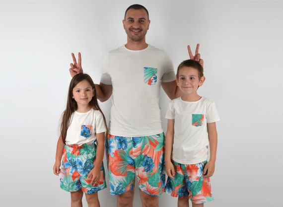 Daddy and Me Hawaiian Outfits Father 