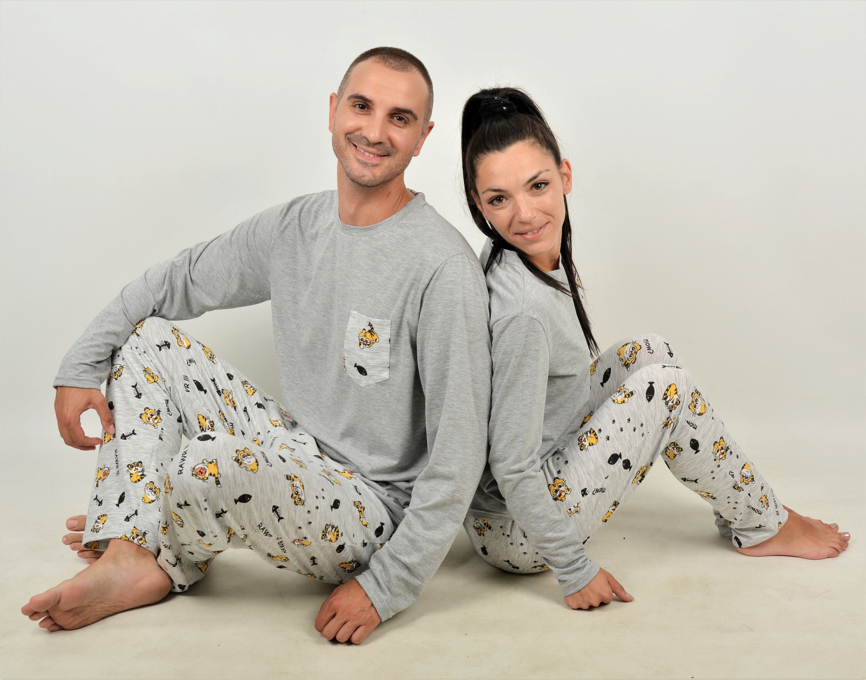 Burgundy Matching Pajamas for Couples 