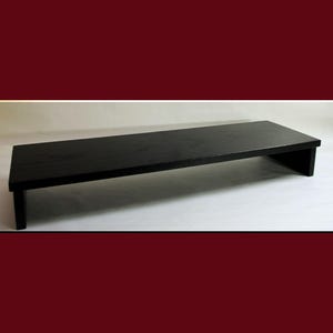 2086 - Soundbar Riser 30&quot; Length, 9&quot; Width, 4&quot; height Black Hardwood  - The ideal riser for The Bose Smart Soundbar 300 & 600