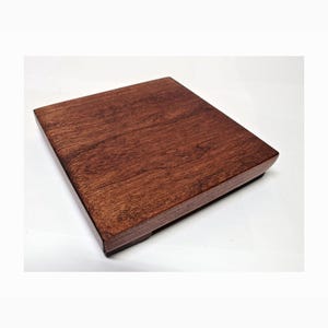 2160 Bonsai Stand Table Low Profile Shohin Mame 5"L - 5"W -1"H Mahogany Made in Colorado