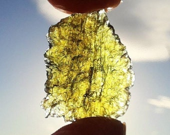 Moldavite flower 14ct AA Grade Quality Moldavite: green Tektite, Meteorite impact