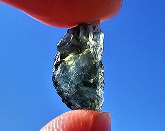 Moldavite: Meteorite glass, A+ Quality, One TOP Minerals specimen, olive green Tektite, Synergy Crystal Healing, your Magic Gift