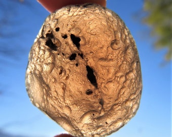 Columbian Tektite AAA rare Meteorite glass, genuine raw Crystal Specimen