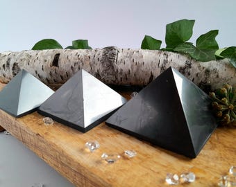 Silver Shungite Pyramid: EMF Protection for Home and Office