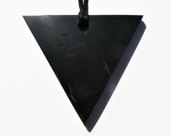 Shungite EMF Protection Pendant: Triangle, Hexagon, Donut, Flower, Tree of Life