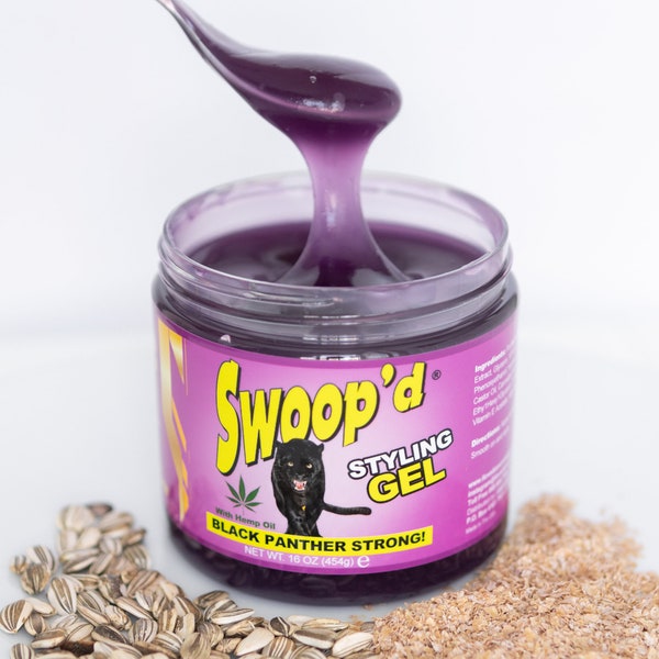 Black Panther Strong Swoopd Styling Gel with Free Edge Control