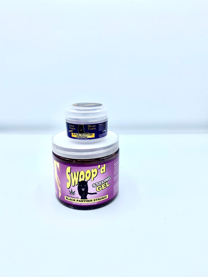 Black Panther Strong Swoopd Styling Gel With Free Edge Control Etsy