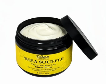 Butta Drop Whipped Shea Body Butter Souffle With Tropical Oils and Shea Butter by The Roots Naturelle 8 oz (Citrus Burst)