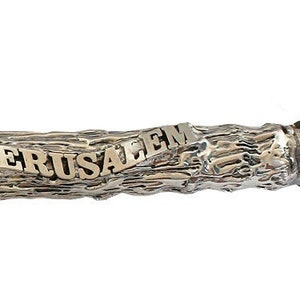 Sterling Silber auf Oryx Shofar + Red Strim Blessing Armreif Geschenk + Anti Odor Spray + Tasche