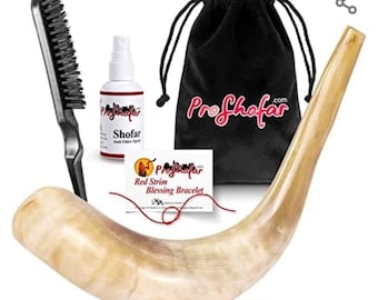 Rams Horn Shofar Set - Polished