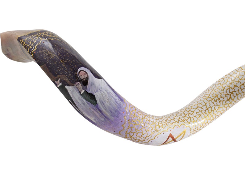 Handpainted Yemenite Kudu Shofar shofar Blowing Etsy